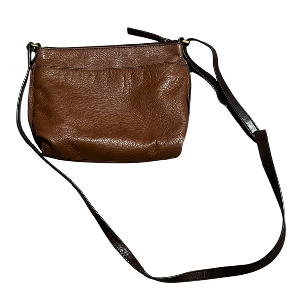 Fossil Vickery brown leather crossbody bag with adjustable strap - Picture 3 of 16